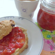 Jordbær-rabarber marmelade