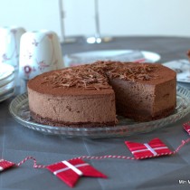 Chokoladekage med chokolademousse