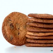 Glutenfri chocolate chip cookies med karamel