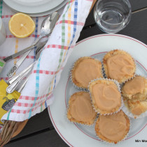 Citronmuffins med karamelglasur